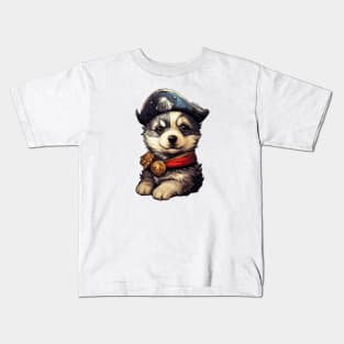 Pirate Wolf Cub Kids T-Shirt